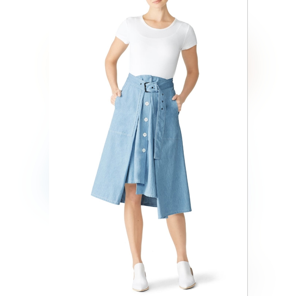 Denim Chambray Skirt